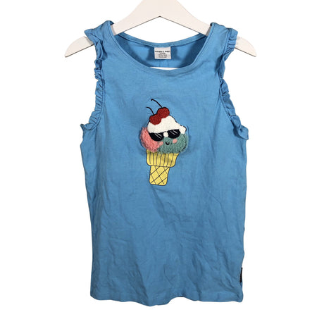 Tyttöjen Polarn O. Pyret - Trikootoppi, koko 146 - 152 - Sininen (2)