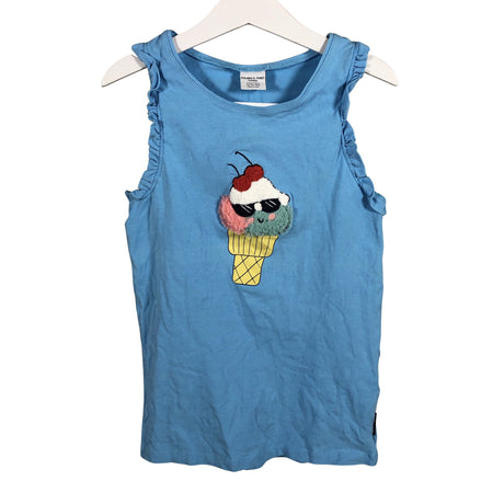 Tyttöjen Polarn O. Pyret - Trikootoppi, koko 146 - 152 - Sininen ()