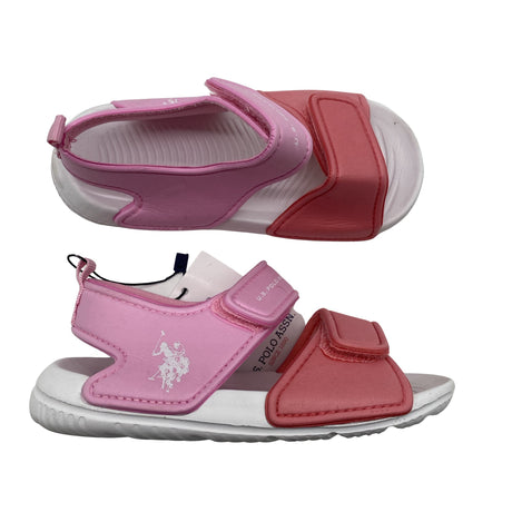 Tyttöjen U.S. Polo Assn. - Sandaalit, koko 28 - Vaaleanpunainen ()