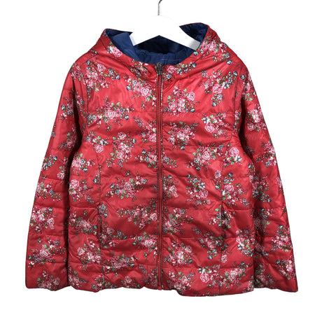 Tyttöjen Benetton - Kevyttoppatakki, koko 128 - 134 - Punainen (2)