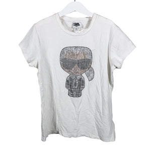 Tyttöjen Karl Lagerfeld - T-paita, koko 146 - 152 - Valkoinen (2)