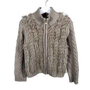 Tyttöjen Mayoral - Neuletakki, koko 110 - 116 - Beige (2)
