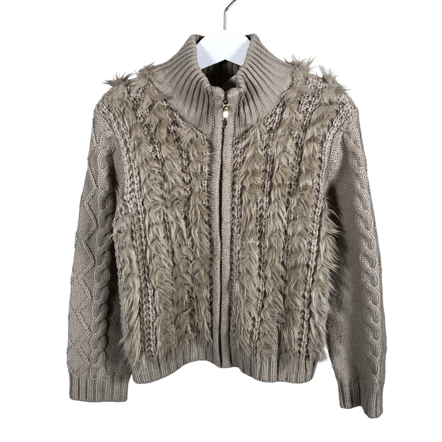 Tyttöjen Mayoral - Neuletakki, koko 110 - 116 - Beige (1)