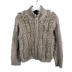 Tyttöjen Mayoral - Neuletakki, koko 110 - 116 - Beige (1)