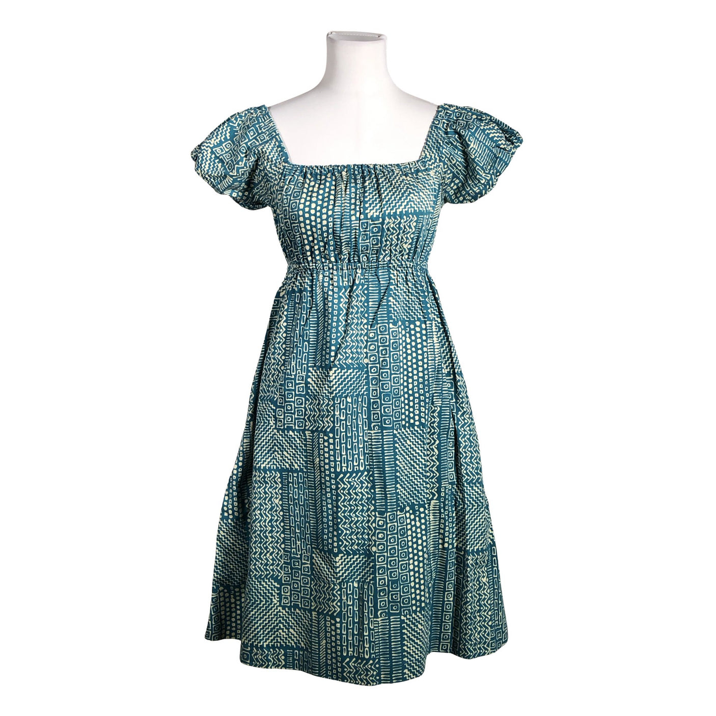 Naisten Handmade - Kangasmekko, koko 36 - Turkoosi (1)