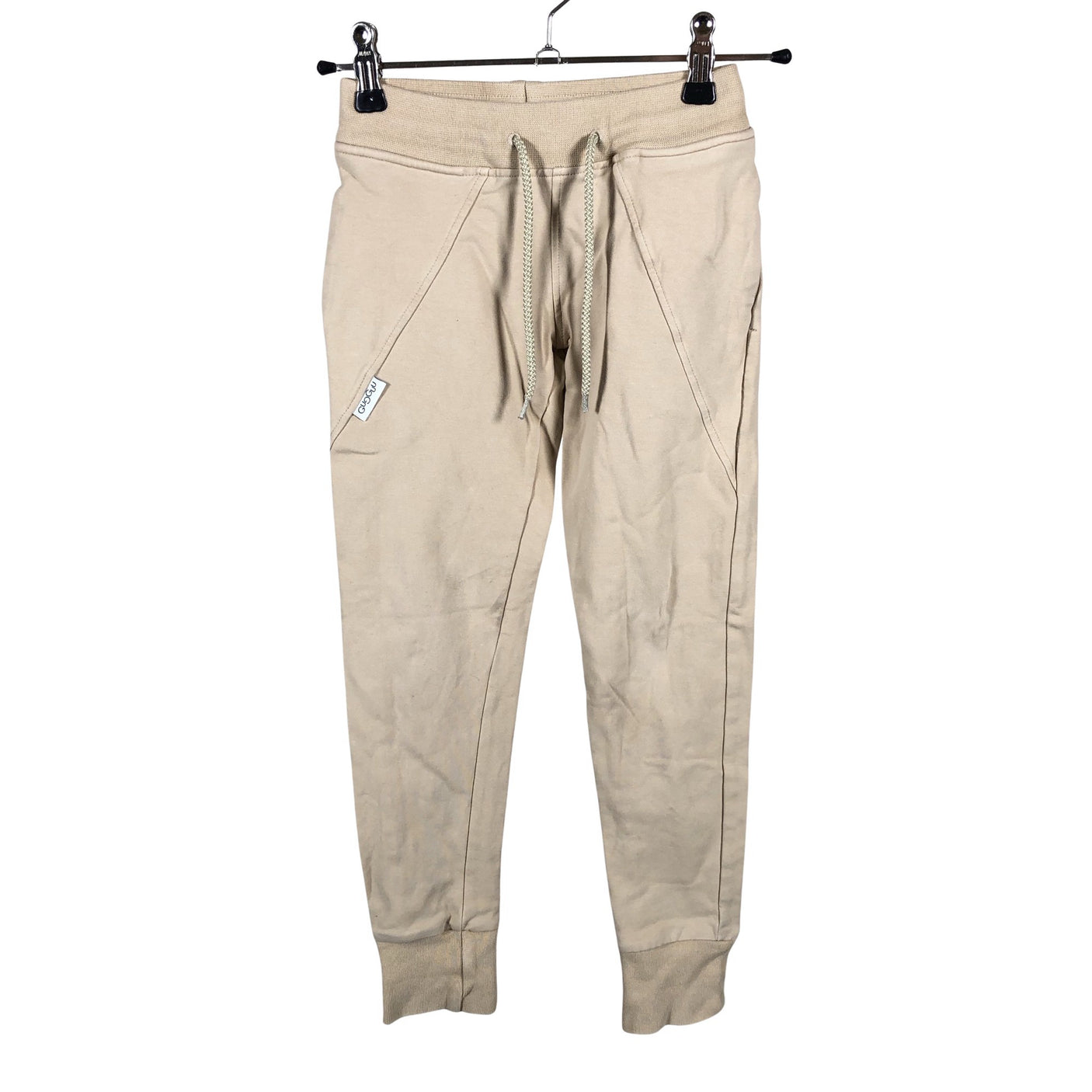 Unisex Gugguu - Collegehousut, koko 122 - 128 - Beige (1)
