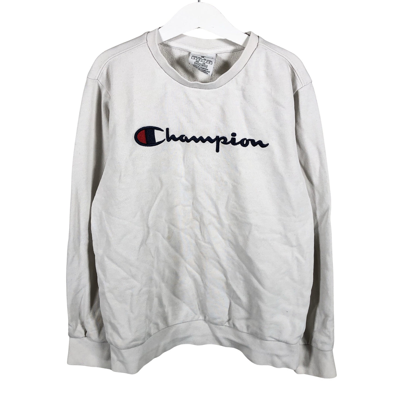 Unisex Champion - Collegepaita, koko 134 - 140 - Valkoinen (2)