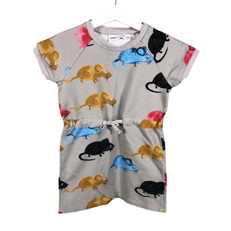 Tyttöjen Mini Rodini - Collegemekko, koko 92 - 98 - Harmaa (2)