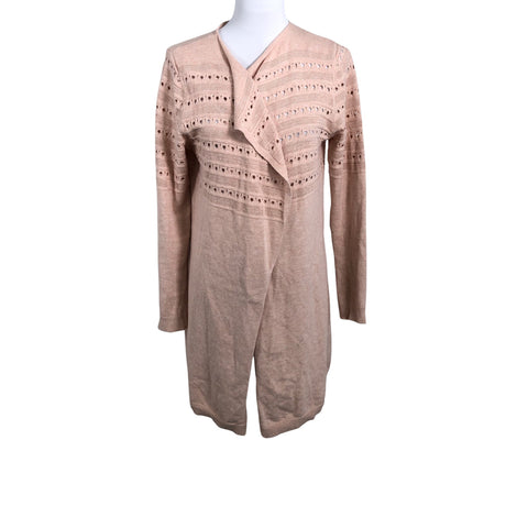 Naisten Cream - Neuletakki, koko 40 - Vaaleanpunainen ()