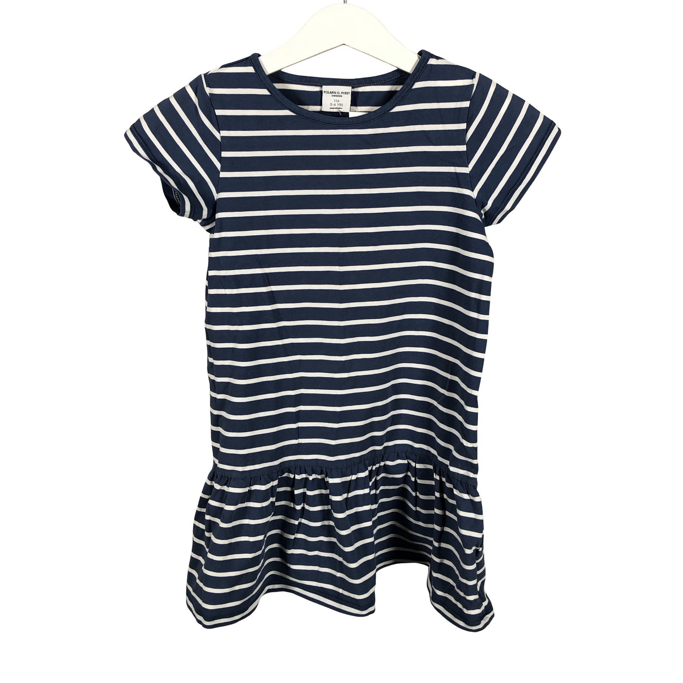 Tyttöjen Polarn O. Pyret Maternity - Trikoomekko, koko 110 - 116 - Sininen (1)