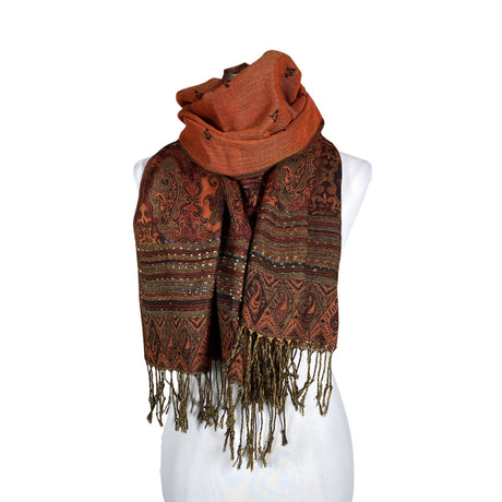 Naisten Pashmina - Huivi, koko Maxi - Oranssi ()
