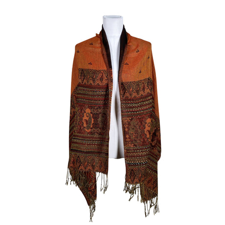 Naisten Pashmina - Huivi, koko Maxi - Oranssi (2)