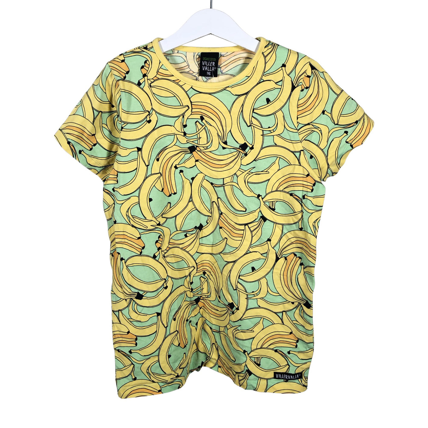 Unisex Villervalla - T-paita, koko 140 - 146 - Keltainen (1)