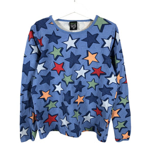 Unisex Villervalla - Trikoopaita, koko 134 - 140 - Sininen (1)