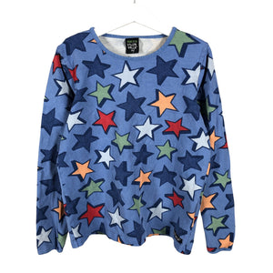 Unisex Villervalla - Trikoopaita, koko 134 - 140 - Sininen (2)