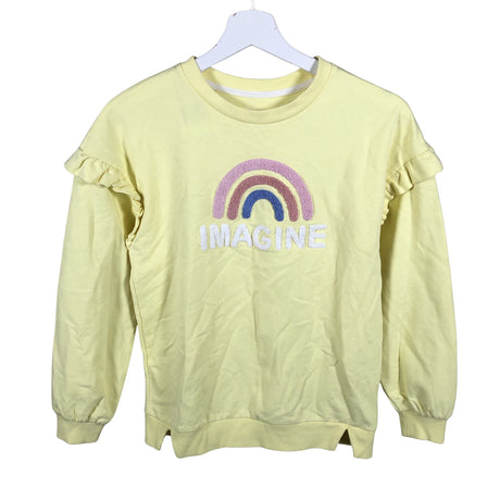 Tyttöjen TEX - Collegepaita, koko 146 - 152 - Keltainen ()