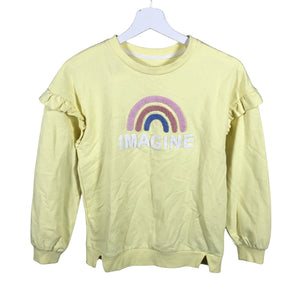 Tyttöjen TEX - Collegepaita, koko 146 - 152 - Keltainen (2)