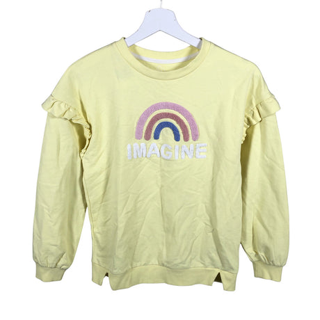 Tyttöjen TEX - Collegepaita, koko 146 - 152 - Keltainen (2)