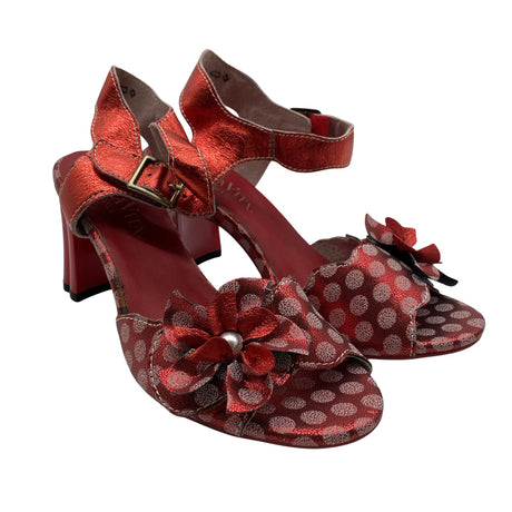 Naisten Laura Vita - Juhlakorkokengät, koko 38 - Punainen (2)