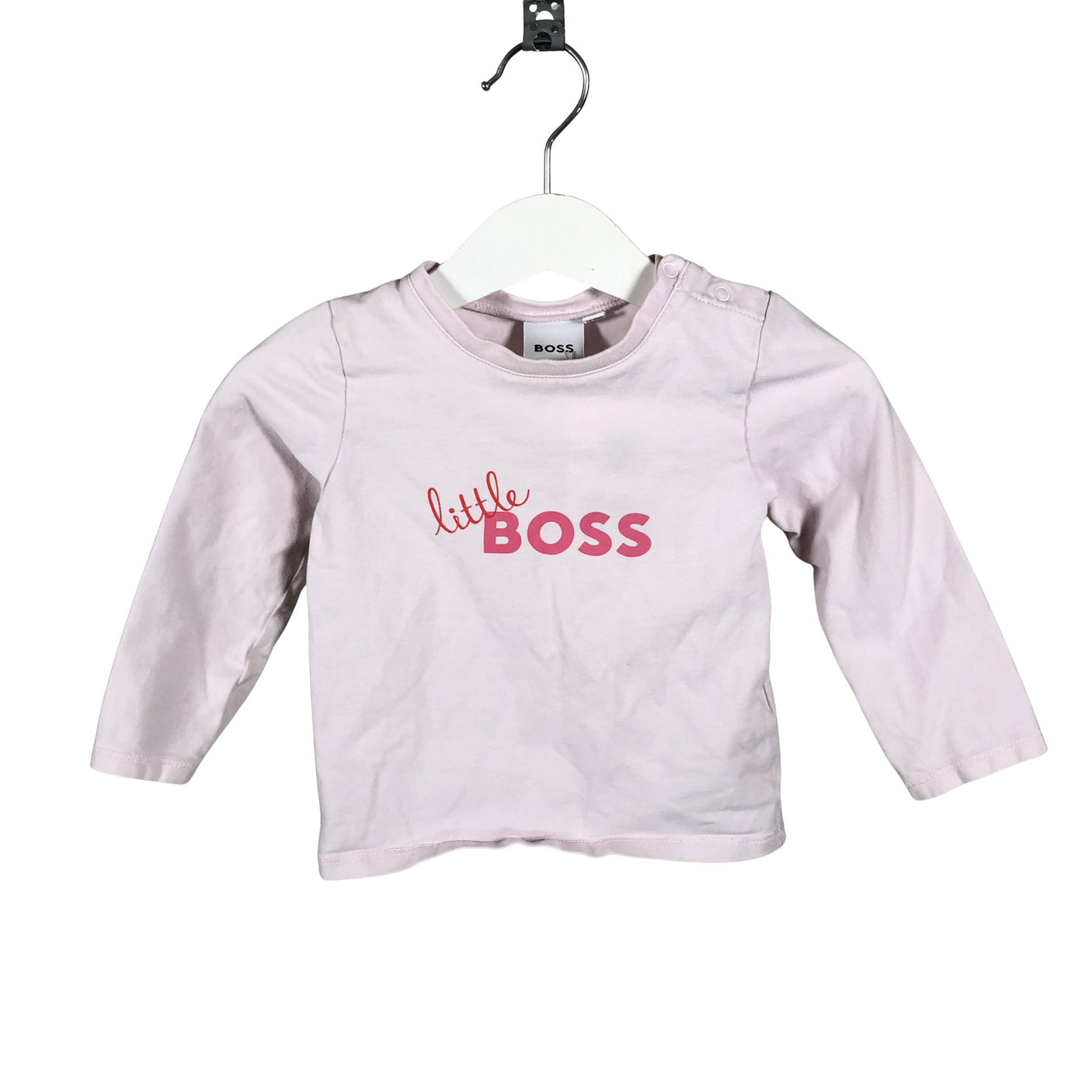 Tyttöjen Hugo Boss - Trikoopaita, koko 74 - 80 - Vaaleanpunainen (1)