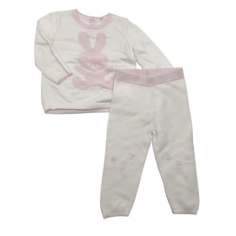 Tyttöjen Benetton - Neulepaita, koko 68 - 74 - Valkoinen ()