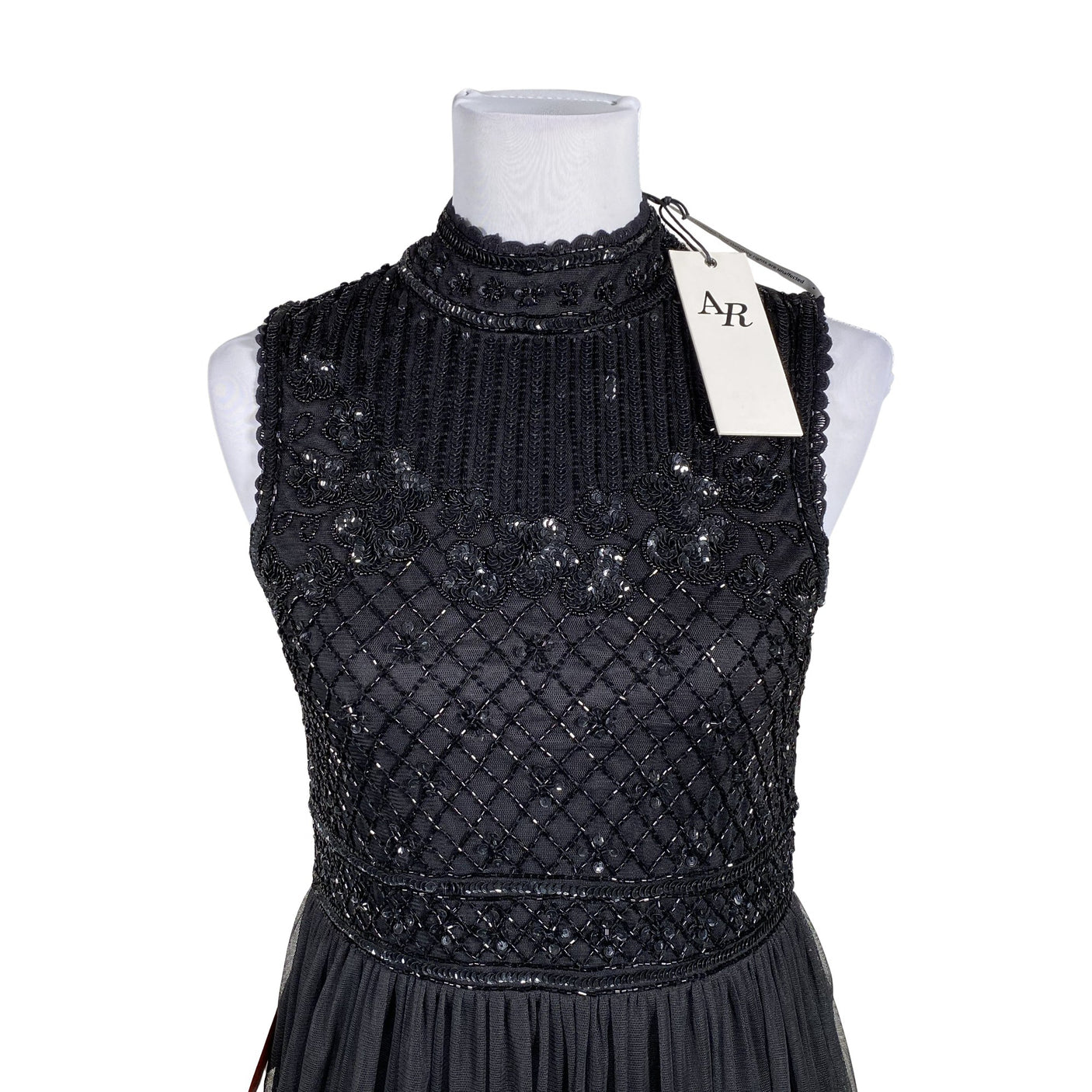 Naisten Amelia Rose - Iltapuku, koko 36 - Musta (2)