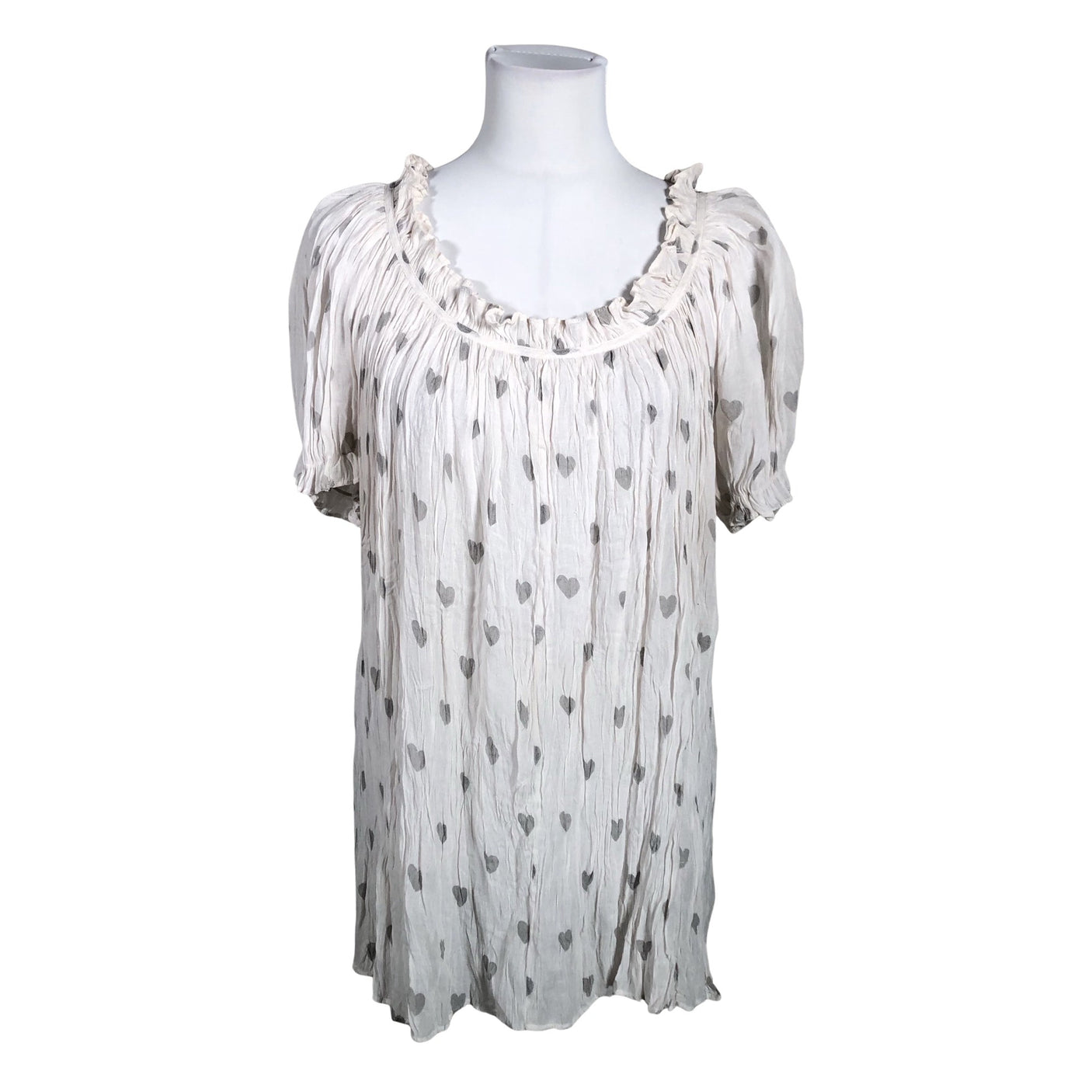 Naisten Saint Tropez - Lyhythihainen pusero, koko 40 - Valkoinen (1)