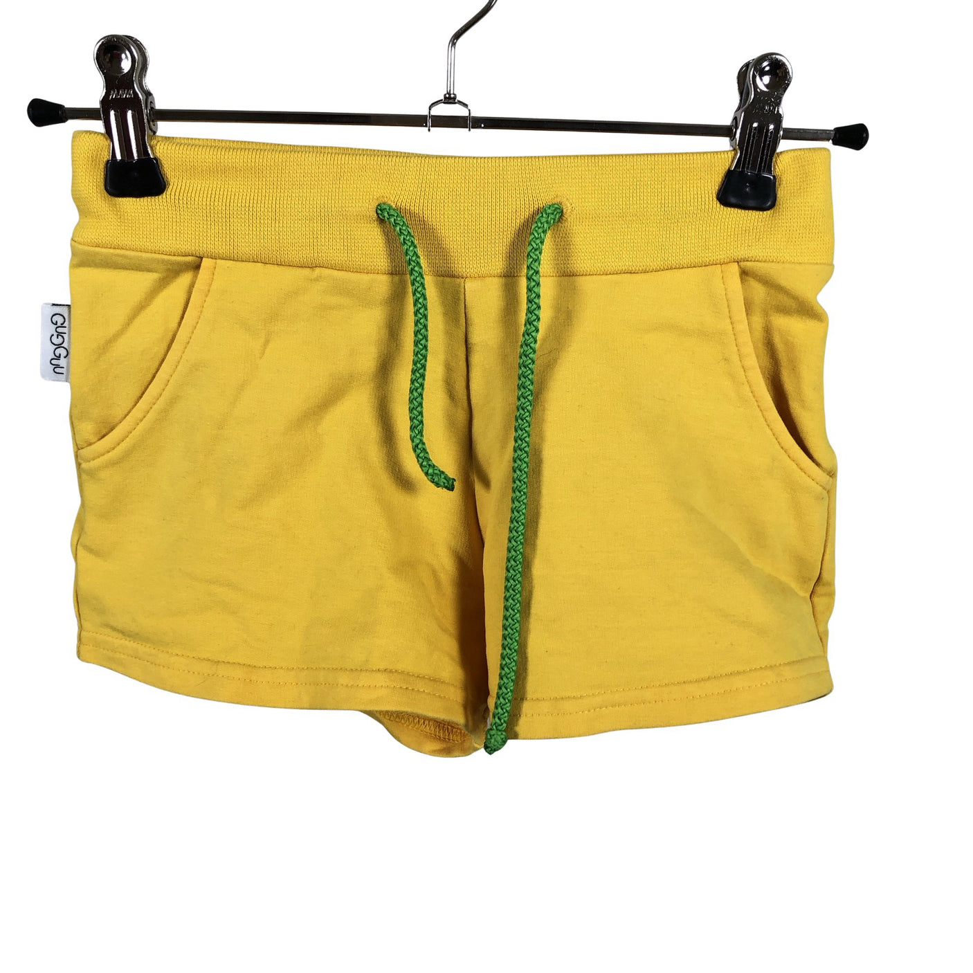 Unisex Gugguu - Collegeshortsit, koko 122 - 128 - Keltainen (2)