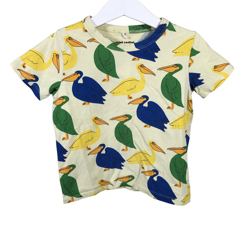 Unisex Mini Rodini - T-paita, koko 104 - 110 - Keltainen ()