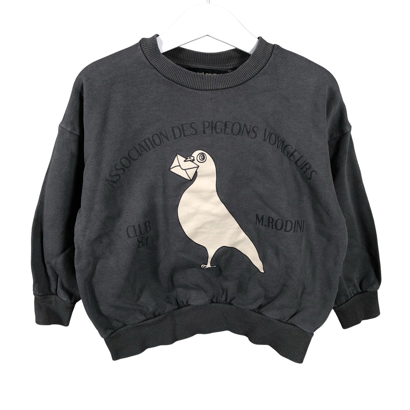 Unisex Mini Rodini - Collegepaita, koko 104 - 110 - Harmaa (3)