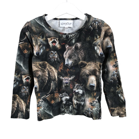 Unisex Gugguu - Trikoopaita, koko 104 - 110 - Harmaa ()