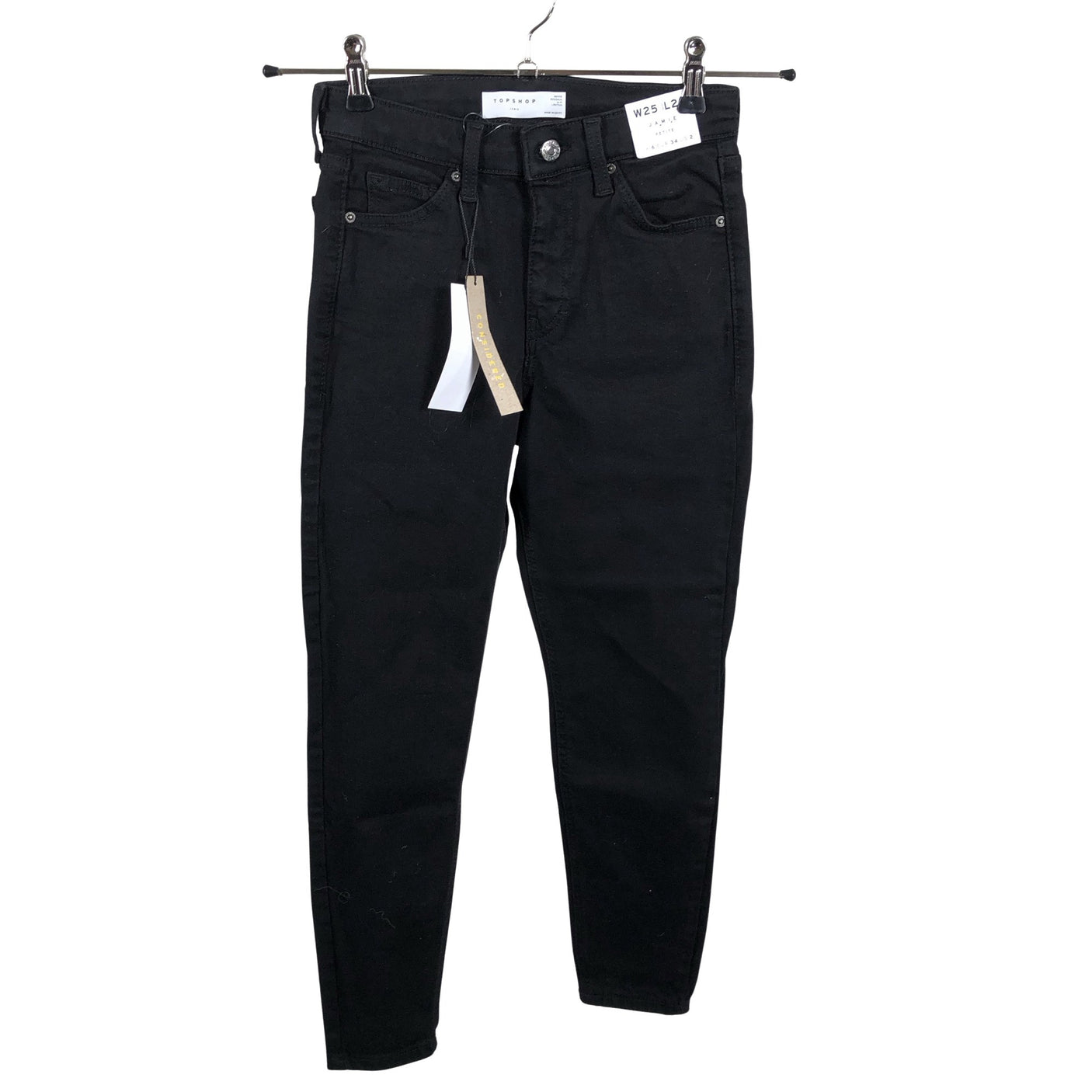 Naisten Topshop - Farkut, koko 34 - Musta (1)