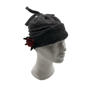 Naisten Handmade - Talvihattu, koko 58 - Harmaa (1)