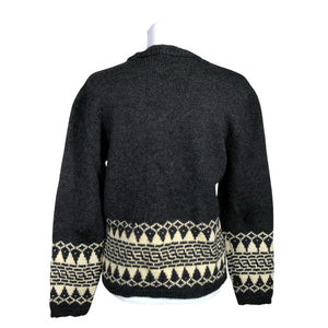 Naisten Handmade - Neulepaita, koko 38 - Harmaa (2)