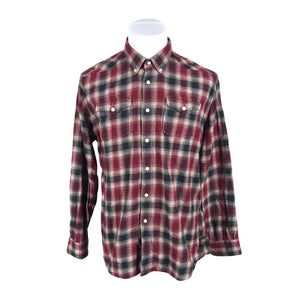 Miesten Barbour - Flanellipaita, koko XL - Viininpunainen (2)