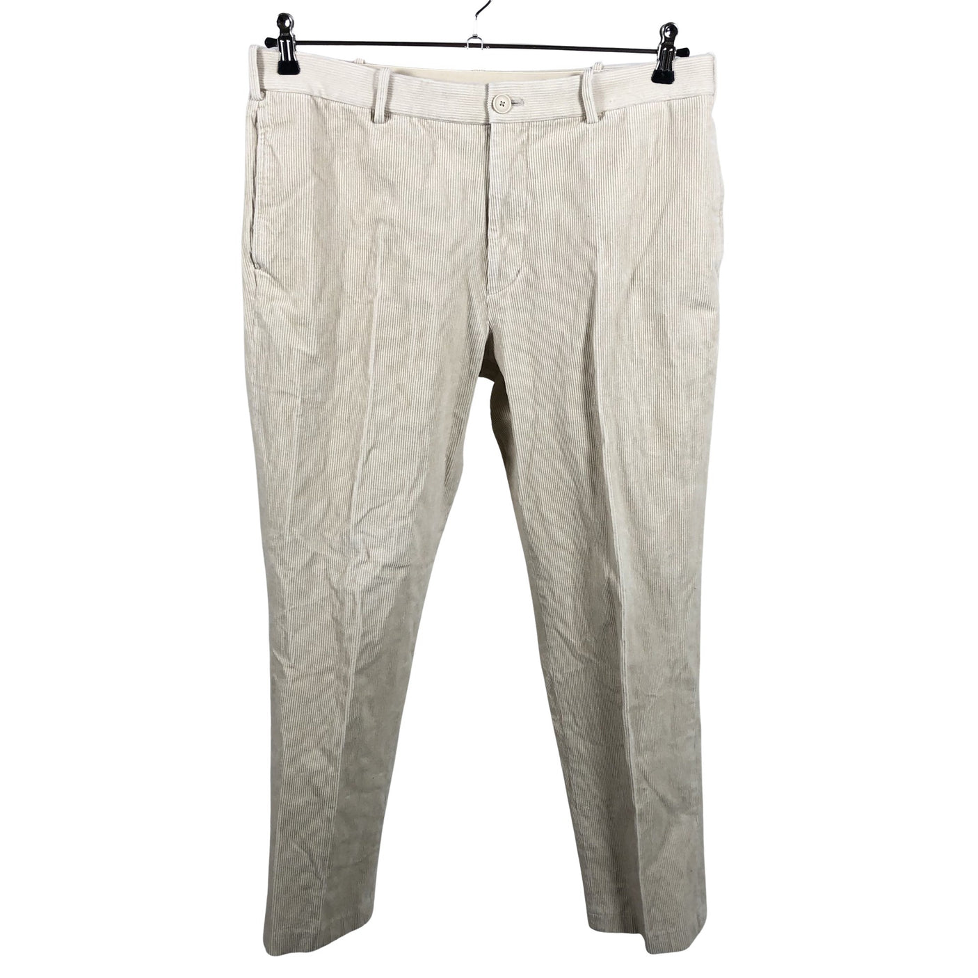 Miesten Uniqlo - Samettihousut, koko L - Beige (1)