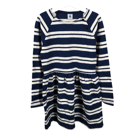 Tyttöjen Petit Bateau - Neulemekko, koko 134 - 140 - Sininen ()