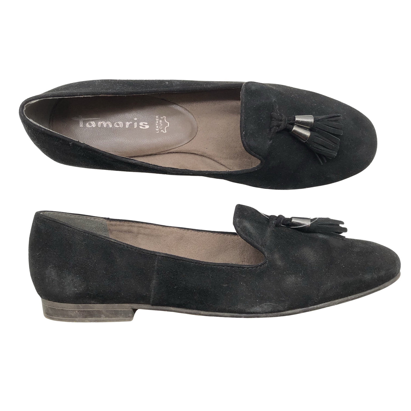 Naisten Tamaris - Loaferit, koko 40 - Musta (1)