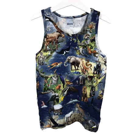 Poikien Molo Kids - Hihaton paita, koko 140 - 146 - Sininen (2)