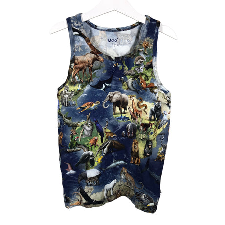 Poikien Molo Kids - Hihaton paita, koko 140 - 146 - Sininen ()