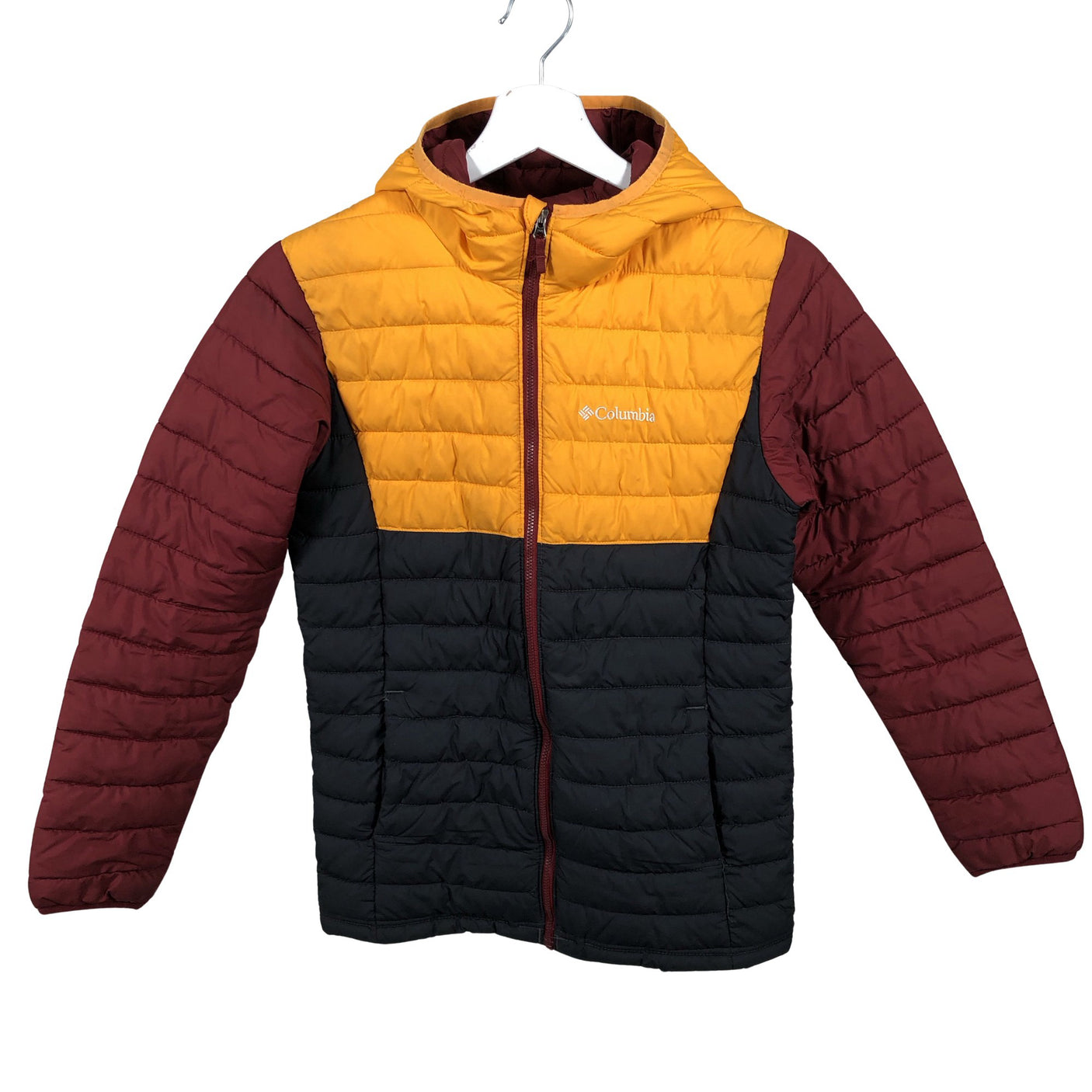 Unisex Columbia - Kevyttoppatakki, koko 158 - 164 - Keltainen (2)
