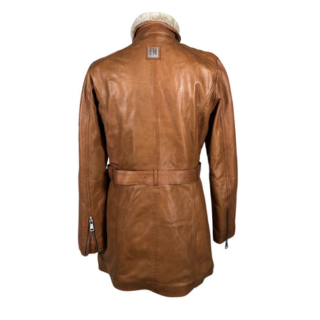 Naisten Freaky Nation - Nahkatakki, koko 40 - Ruskea (2)