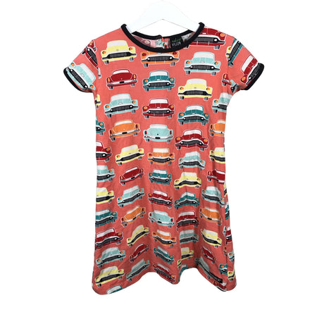 Tyttöjen Villervalla - Trikoomekko, koko 122 - 128 - Pinkki ()