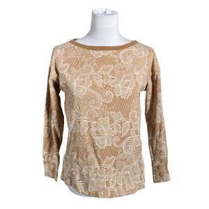 Naisten Blaa - Collegepaita, koko 36 - Beige (1)