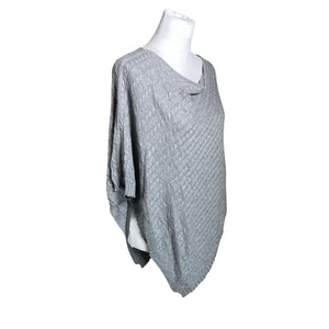 Naisten Your Face - Poncho, koko 38 - Harmaa (2)