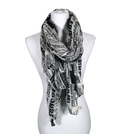 Unisex Cream - Huivi, koko Midi - Valkoinen (2)