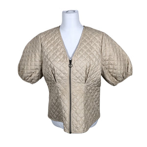 Naisten Lindex - Tikkitakki, koko 38 - Beige (1)