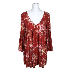 Naisten Denim & Supply Ralph Lauren - Sifonkitunika, koko 38 - Punainen (2)