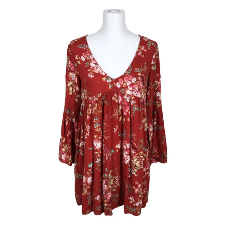 Naisten Denim & Supply Ralph Lauren - Sifonkitunika, koko 38 - Punainen (2)