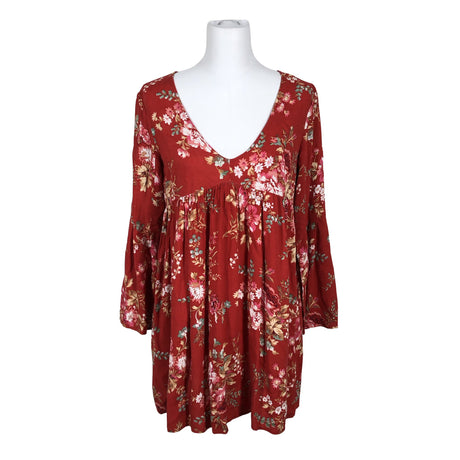 Naisten Denim & Supply Ralph Lauren - Sifonkitunika, koko 38 - Punainen ()
